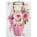 Hyjoy Clipboard Cup Pig Letter Size Clipboards Refillable A4 Standard Size Hardboard with Clip PVC Board for Office Worker Coach School