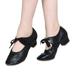 FRSASU Shoes Clearance Lady Style Shallow Mouth Modern Dance Latin Dance Dance Shoe Low Soft Black 9(41)