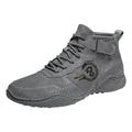 PMUYBHF Mens Casual Shoes Mens Tennis Shoes Size 12 Men s British Large Casual Suede Foreign Trade Lace up and Hook Loop Sneakers