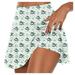 PURJKPU Christmas Womens Golf Tennis Skorts Skirts Tummy Control Pleated Golf Skorts Skirts for Women with Shorts Green S