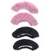 2 Pairs of Elastic Skating Cover Plush Skate Shoes Cover Durable Ice Skating Hockey Skates Cover Skating Shoe Accessory- Size M (Light Pink + Black)