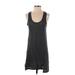 Adriano Goldschmied Casual Dress - A-Line Scoop Neck Sleeveless: Gray Solid Dresses - Women's Size X-Small