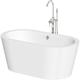 Orchard Contemporary freestanding bath with freestanding bath tap 1700 x 800