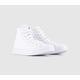 Mens Converse All Star Hi Leather White Monochrome, 6