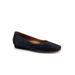 Wide Width Women's Vellore Ballerina Flat by SoftWalk in Navy Pearl (Size 12 W)