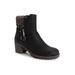 Women's Lucy Laylah Bootie by MUK LUKS in Black (Size 7 1/2 M)