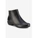Extra Wide Width Women's Ezra Bootie by Ros Hommerson in Black Leather (Size 9 WW)