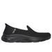 Skechers Women's Slip-Ins: GO WALK Arch Fit 2.0 - Delara Slip-On Shoes | Size 9.0 Wide | Black | Textile/Synthetic | Vegan | Machine Washable