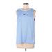 Nike Active Tank Top: Blue Activewear - Women's Size Medium