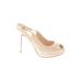 Cole Haan Heels: Pumps Stilleto Cocktail Party Ivory Print Shoes - Women's Size 10 - Round Toe