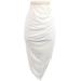 Jaye.e. Casual Midi Skirt Long: Ivory Print Bottoms - Women's Size X-Small