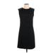 Clari.e. Casual Dress - A-Line High Neck Sleeveless: Black Dresses - Women's Size 10