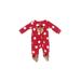 Just One You Made by Carter's Long Sleeve Outfit: Red Hearts Bottoms - Size Newborn