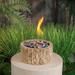 Afterglow Round TerraFab Tabletop Fire Bowl, Wood in Brown | 4.3 H x 9 W x 9 D in | Wayfair PD-A230009-A