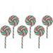 Northlight Seasonal Holiday Shaped Ornament Plastic in Red/Green/White | 6 H x 3 W x 1 D in | Wayfair NORTHLIGHT TR95035