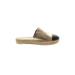 Marc Fisher LTD Mule/Clog: Gold Solid Shoes - Women's Size 7 - Round Toe