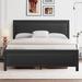 Hokku Designs Genard Bed Frame Metal in Gray/Black | 39.37 H x 61 W x 82.09 D in | Wayfair B2026A4EA6A043F0AB5479D93547F167