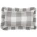 Gracie Oaks Hayashi Checkered Cotton Pillow Cover Cotton in Gray | 20 H x 12 W x 0.2 D in | Wayfair 5C2A32E9531D43F79B5B444D399F6A7C