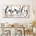 August Grove® Family Live Laugh Love Typography Multi Piece Canvas Print Canvas in Black | 27 H x 56 W x 1.25 D in | Wayfair