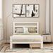 Red Barrel Studio® Zayonna Platform Storage Bed Wood in White | 33.2 H x 39.2 W x 75.7 D in | Wayfair E8CE7CA485714CED943AEC19396E7034