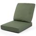 Ebern Designs 1 - Piece Outdoor Seat/Back Cushion Polyester in Green | 5 H x 24 W x 24 D in | Wayfair A2145A1E0CE04CBF9DE0A2A730939EA7