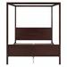 Red Barrel Studio® Andin Canopy Bed Wood in Brown | 74.8 H x 62.7 W x 83.9 D in | Wayfair 740AC8FEBFAE4C83A0F8214F8764A7AD