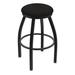 Wrought Studio™ Cragin XL 802 Swivel Stool Upholstered/Metal in Blue/Black | Bar Stool (30" Seat Height) | Wayfair 73A040B51FB94C6B979629B93B69EDDD
