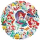 10/30/50pcs Dessin Animé Disney La Petite Sirène Autocollants pour Enfants Filles Imperméable