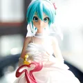 Hatsune-Statue de Chanteur Virtuel Ata ku Kawaii de 23cm Jouet de Collection en PVC Robe de Mariée