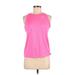 Nike Active T-Shirt: Pink Solid Activewear - Women's Size Medium