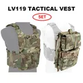 LV119 gilet tattico Spiritus System Plate Carrier Vest Zip-on espansione Assault Back Panel Storage Bag softair Hunting Vest Gear