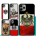 Custodia bandiera impero tedesco per iphone 11 13 Pro Max 12 mini XS MAX X XR 6S 8 7 Plus SE 2020