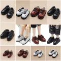 1Pair PU Leather 1/12 Bjd Doll Shoes Round Toe Shoes Doll Doll PU Leather Shoes Cute 1 Pair BJD Doll