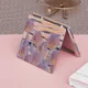 1Pc Tulip Bunny Cute Compact Mirror Makeup Mirror Square Folding Double-Sided Make Up Mirror Pocket
