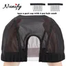 Nunify U Part Wig Cap Hair Net Elastic For Making Mesh Cap Swiss Lace Black Spandex Easier Sew Hair