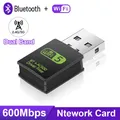 USB Wi-Fi 5 Wireless Network Card Bluetooth 4.2 USB 2.0 Dongle 2.4G/5G Dual Band WiFi Adapter WiFi