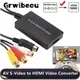AV S-VIDEO to HDMI Video Converter 1080P AV SVIDEO RCA CVBS to HDMI-compatible Adapter Compatible