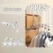 8PCS Foldable Clothes Drying Rack Indoor Clothes Drying Rack Hook Travel Outdoor Portable Clothes