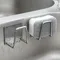 Kitchen Sponge Storage Rack Household Sink Wall Hanging Stainless Steel Dish Cloth Sponge Drain
