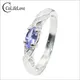 Mode tanzanite silber ring 3 mm * 6 mm natürliche VS tanzanite ring für mädchen feste 925 silber