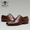 DESAI Formelle britische Herrenschuhe, Business-Lederschuhe, atmungsaktive Oxford-Hochzeitsschuhe in Übergröße zum Schnüren