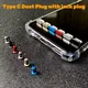 Type C Plug Dust Plug 3.5mm Earphone Jack Sim Card USB Type-C Anti Dust Plug For Samsung S10 S9 S8