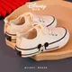 Disney Children's Casual Canvas Shoes Spring Autumn Boys' Girls Cricket White Black Mickey Mouse