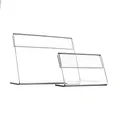 100pcs Smaller T1.2mm Acrylic Plastic Price Label Card Holders L Shape Display Stands Sign Paper