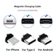 Magnetic Cable Plug USB Micro Type C Plugs Fast Charging For iPhone 8 Pin Magnet Charger Plug