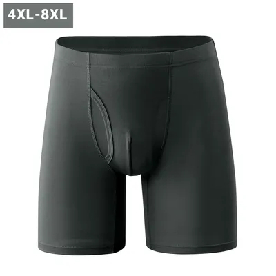 Shionf Super Soft Big Man Boxer Briefs Männliche Unterwäsche Boxer männer Seite Offene Höschen Plus