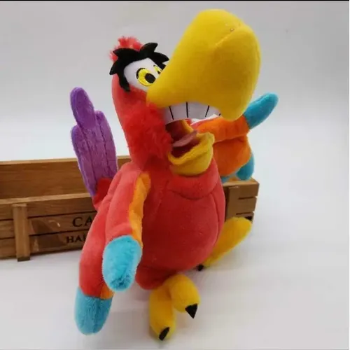 Authentic Neue IAGO PLÜSCH Aladdin Parks Weiche Spielzeug Papagei VOGEL 2019