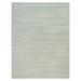 Shahbanu Rugs Photon White, Modern Design, Thick and Plush, Plain, Undyed Wool, Hand Loomed, Oriental Rug (9'x11'10")