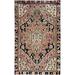 Shahbanu Rugs Tumbleweed Brown Exc Cond Vintage Persian Bakhtiari Clean Evenly Worn Pure Wool Distressed Look Rug (4'1"x6'1")