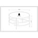 Round Coffee Table with Sintered Stone Top and Metal Frame, Modern End Coffee Table Accent Snack Table for Living Room